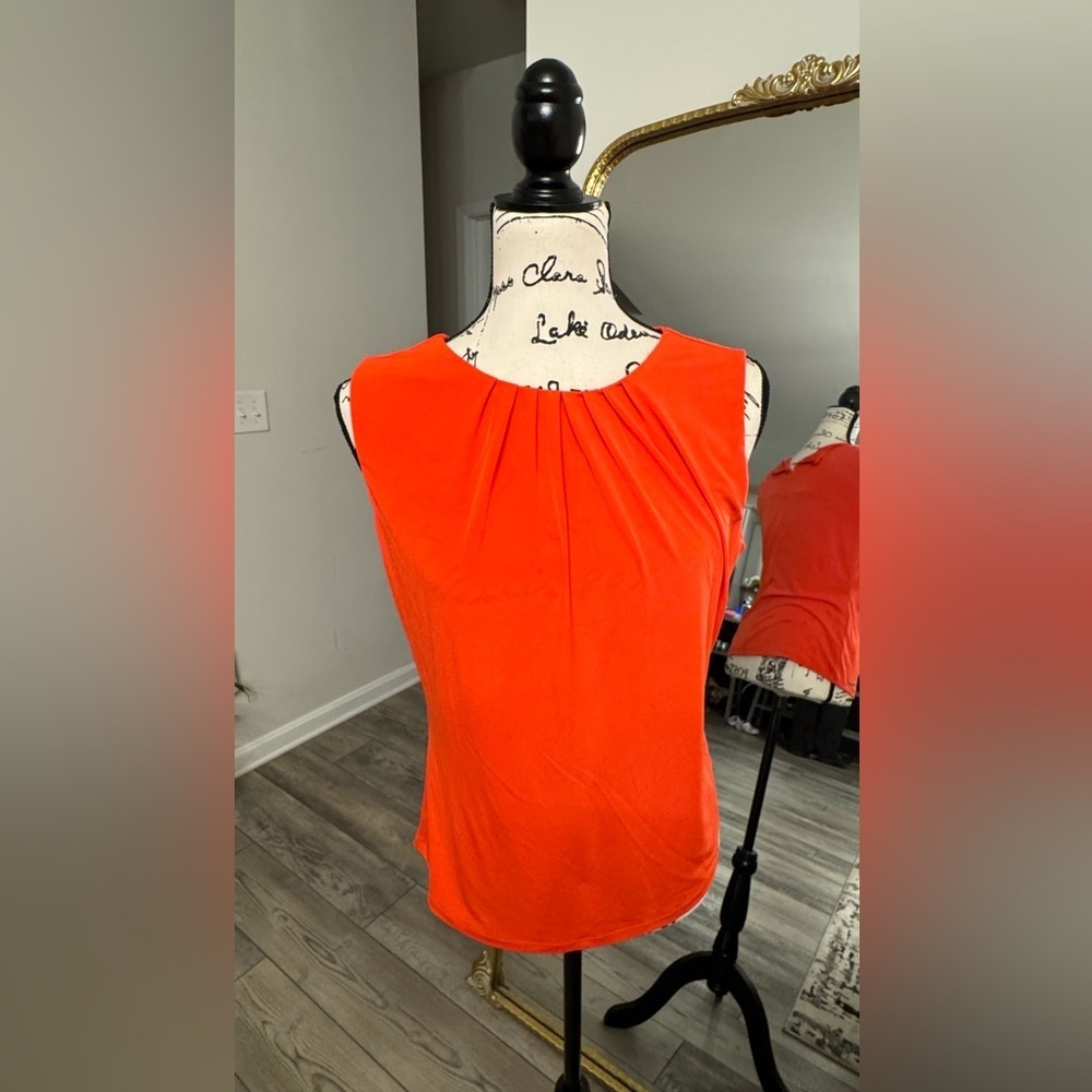 Calvin Klein Orange Sleeveless Women's Top